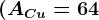 (ACu=64; ACl=35,5)