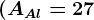 (AAl=27; AO=16)
