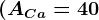 (ACa=40; AO=16; AS=32, AH=1)