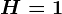 H=1;O=16;S=32
