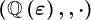(\mathbbQ\left(\varepsilon\right),+,\cdot)