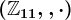 (\mathbbZ11,+,\cdot)