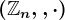 (\mathbbZn,+,\cdot)