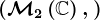(\mathcalM2\left ( \mathbbC \right ),+)