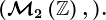 (\mathcalM2\left ( \mathbbZ \right ),+).