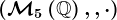 (\mathcalM5\left ( \mathbbQ \right ),+,\cdot)
