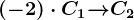 (-2)\cdot C1\overrightarrow+C2