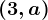(3,a)
