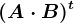 (A\cdot B)^t