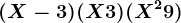 (X-3)(X+3)(X^2+9)