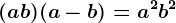 (a+b)(a-b)=a^2+b^2