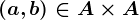 (a,b)\in A\times A