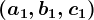(a1,b1,c1)
