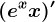 (e^xx)'