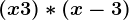 (x+3)\ast (x-3)