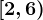 [ 2,6)