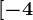 [-4;-2]