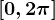 [0,2\pi ]