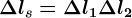 \Delta ls= \Delta l1+\Delta l2