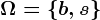\Omega =\left \ b, s \right \