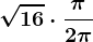 \dpi100 \sqrt16\cdot \frac\pi 2\pi 