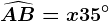 \dpi100 \widehatAB=x+35^\circ