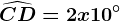\dpi100 \widehatCD = 2x+10^\circ