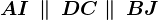 \dpi100 AI\, \parallel\, DC \parallel\, BJ