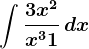 \dpi120 \int \frac3x^2x^3+1\, dx