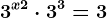 \dpi120 3^x+2\cdot 3^3=3