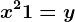 \dpi120 x^2+1=y