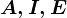\fncm A,I,E