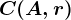 \fncm C(A,r)