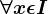 \forall x\epsilon I