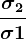 \frac\sigma 2\sigma 1