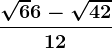 \frac\sqrt6+6-\sqrt4212