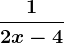 \frac12x-4