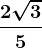 \frac2\sqrt35