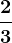 \frac23