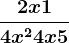 \frac2x+14x^2+4x+5