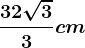 \frac32\sqrt33cm