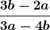 \frac3b-2a3a-4b
