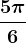 \frac5\pi 6