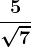 \frac5\sqrt7