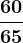 \frac6065