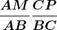 \fracAMAB+\fracCPBC