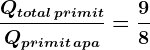 \fracQtotal\, primitQprimit\, apa=\frac98