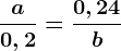 \fraca0,2=\frac0,24b