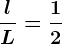 \fraclL = \frac12