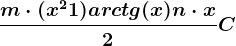 \fracm\cdot (x^2+1)arctg(x)+n\cdot x2+C